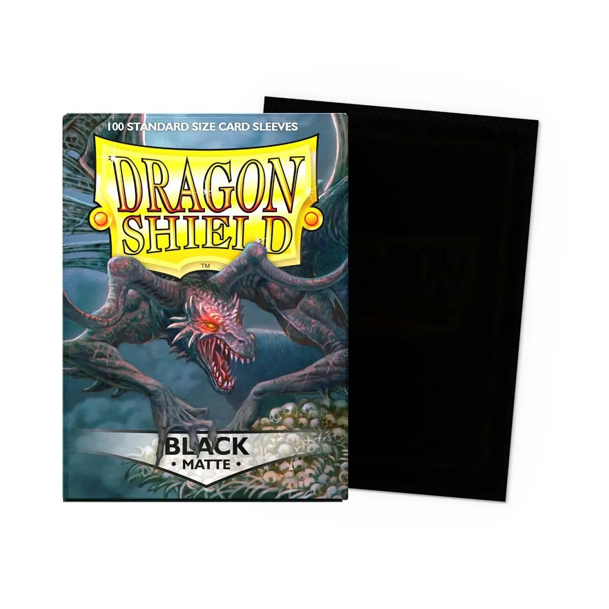 Dragon Shield Standard Size Sleeves Schwarz – hochwertige Hüllen für Standard-Kartengröße.